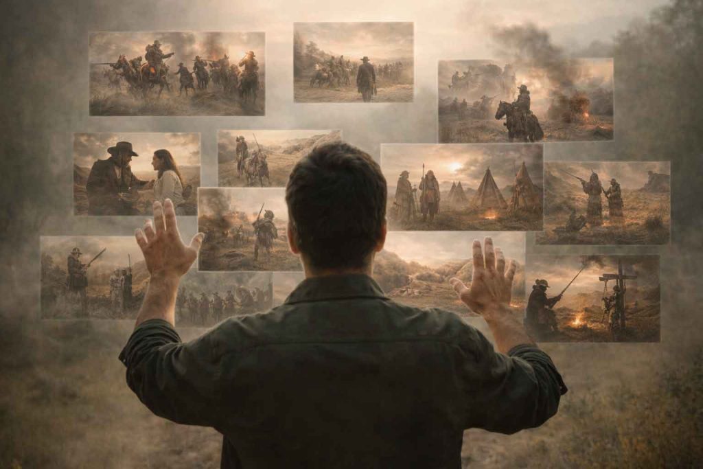 un escritor se enfrenta a todo los aspectos que componen una novela histórica