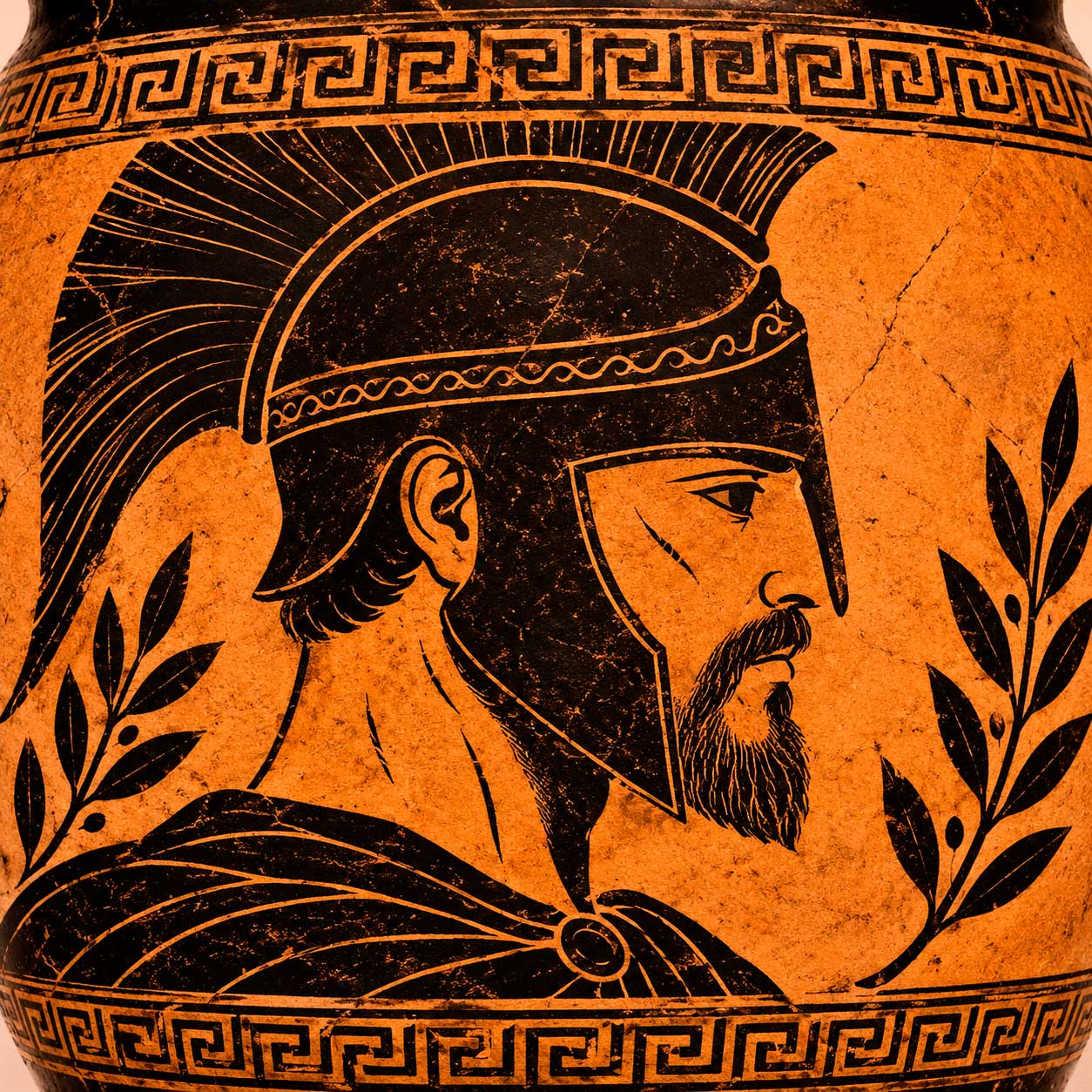 Recreaciónd eOdiseo en un vaso griego